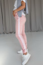 Спортивні штан з лампасами для вагітних, рожевий