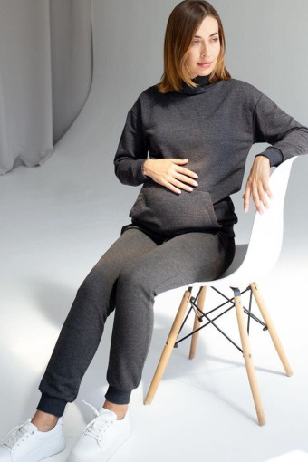 Спортивні штан Disma для вагітних, темно-сірий