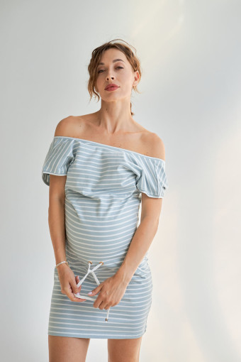 Сукня для вагітних арт. 18031, блакитний
