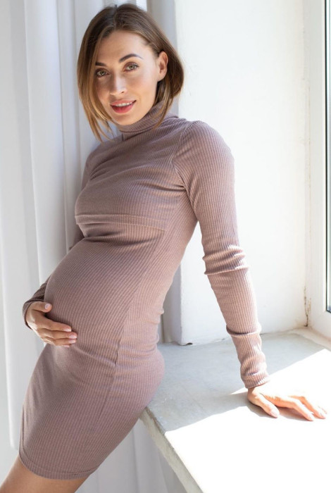 Сукня 2009 для вагітних та годування, капучіно