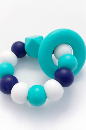 Силіконовий браслет-гризунець, Лазурний Бриз