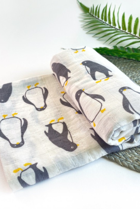 Муслиновая пеленка, Пингвины
