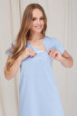 Ночная рубашка для беременных и кормления арт. 2060 1392, голубой