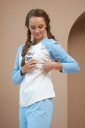 Пижама для беременных и кормления 2177(80) 1558, голубой