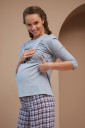 Пижама для беременных и кормления 2190 1564 2178 1222, серый