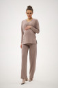 Трикотажные брюки в цвете мокко для беременных 2184 1595