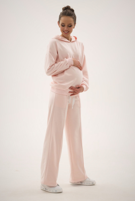 Спортивні штани для вагітних 2204 1590, блідо-рожевий
