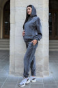 Плюшевый костюм 2229(8) 1641 для беременных и кормящих, серый