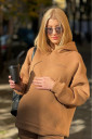 Тёплый костюм 2135(72) 1446 для беременных и кормящих, карамель