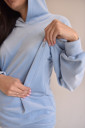 Плюшевий костюм 2304(2228) 1644 для вагітних і годування, блакитний
