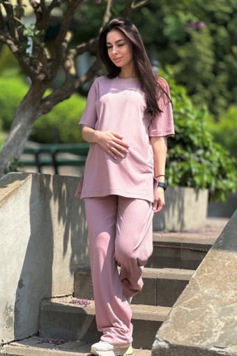Костюм 2307(2184) 1292 для беременных и кормления, пудрово-розовый