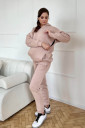Утепленный костюм для беременных с секретом для кормления бежевого цвета