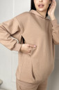Трикотажний костюм 2314(5) 1140 для вагітних та годування, коричневий