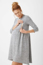 Платье для беременных и кормления арт. 1957 0000, серый меланж