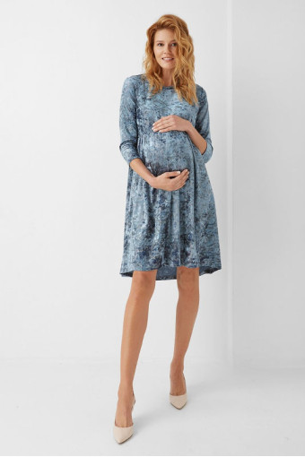 Платье для беременных и кормления арт. 1957 0001, синий