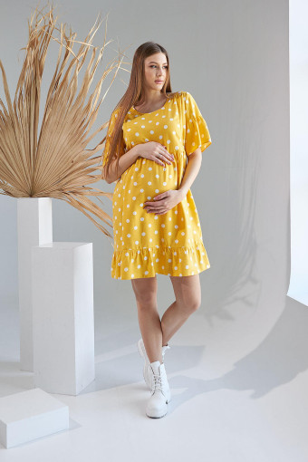 Платье 2156 1515 для беременных и кормления, жёлтый