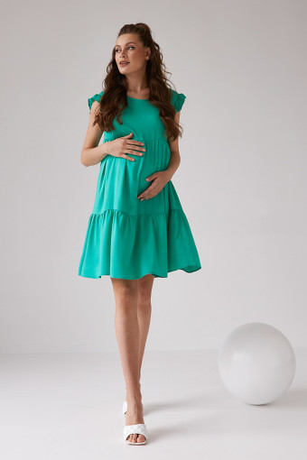 Платье 2155 1537 для беременых и кормления, зелёный