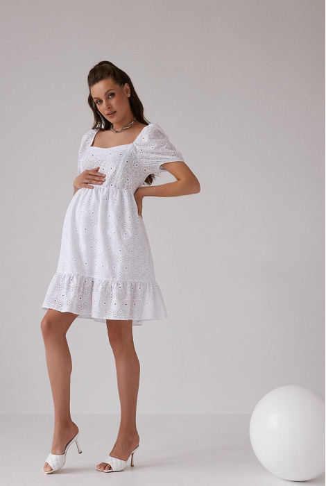 Платье 2168 1541 для беременных и кормления, белый
