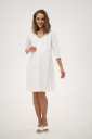 Белое платье для беременных и кормящих 2208 0001