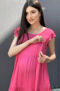 Малинова сукня для вагітних, з секретом для годування 2155 1604