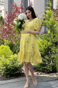 Жёлтое платье для беременных и кормящих 2221 1630