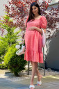 Персикова сукня для вагітних та мам, що годують 2221 1631