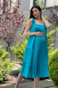 Лазурное платье для беременных и кормящих 2165 1621