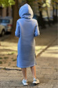 Тепла сукня для вагітних і годування 2235 1426, блакитна