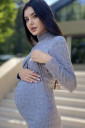 Платье для беременных и кормящих мам 2311 0506, серый
