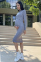 Платье для беременных и кормящих мам 2311 0506, серый