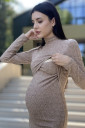 Платье для беременных и кормящих мам 2311 0608, бежевый