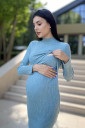 Сукня для вагітних та мам, що годують 2311 1708, сіро-зелений