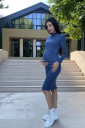 Платье для беременных и кормящих мам 2311 1108, джинс 