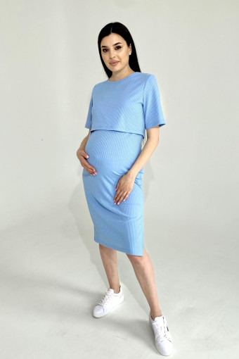 Сукня для вагітних та годування 2331 1745, блакитний