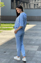 Штани джогери для вагітних 2163 1521, блакитного кольору