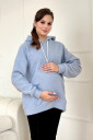 Худі-баранчик для вагітних, з секретом для годування 2318 1333, блакитний