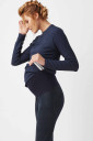 Лосины для беременных арт.1810 0464, синий