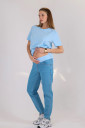 Джинсы для беременных  2202 0033, голубые