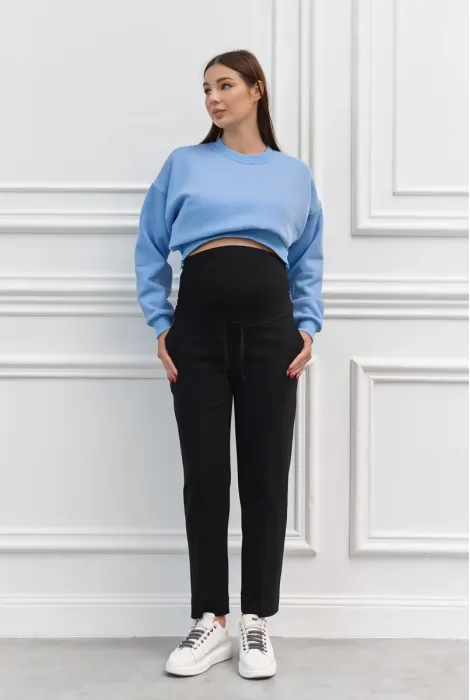 Брюки для беременных 2518 1495 с комбинированным поясом