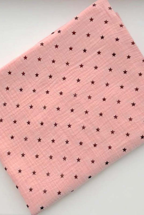 Муслінова пеленка, Рожева з зірочками