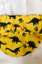 Дитяча жилетка з капюшоном, Динозаври на жовтому