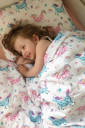 Постільна білизна в дитяче ліжко Єдинорожки