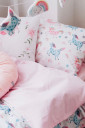 Постельное белье в детскую кровать Единорожки