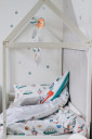 Постельное белье в детскую кровать Ракета с марсоходом