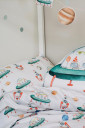Постільна білизна в дитяче ліжко Ракета з марсоходом