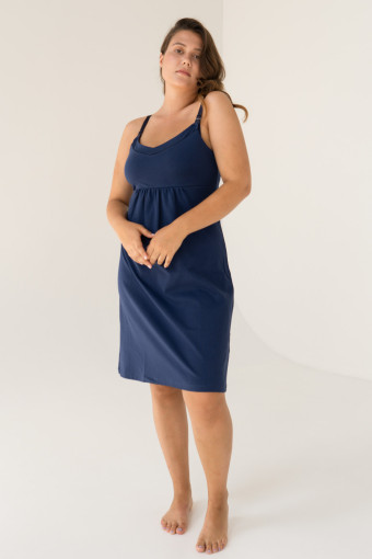Нічна сорочка Lily для вагітних і годування, navy blue