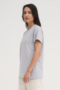 Базова футболка вільного крою для годування груддю в сірому кольорі