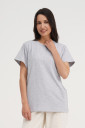 Базова футболка вільного крою для годування груддю в сірому кольорі