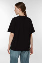 Базова трикотажна футболка для вагітних і годування чорного кольору