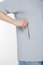 Базовая трикотажная футболка для беременных и кормления в серого цвета